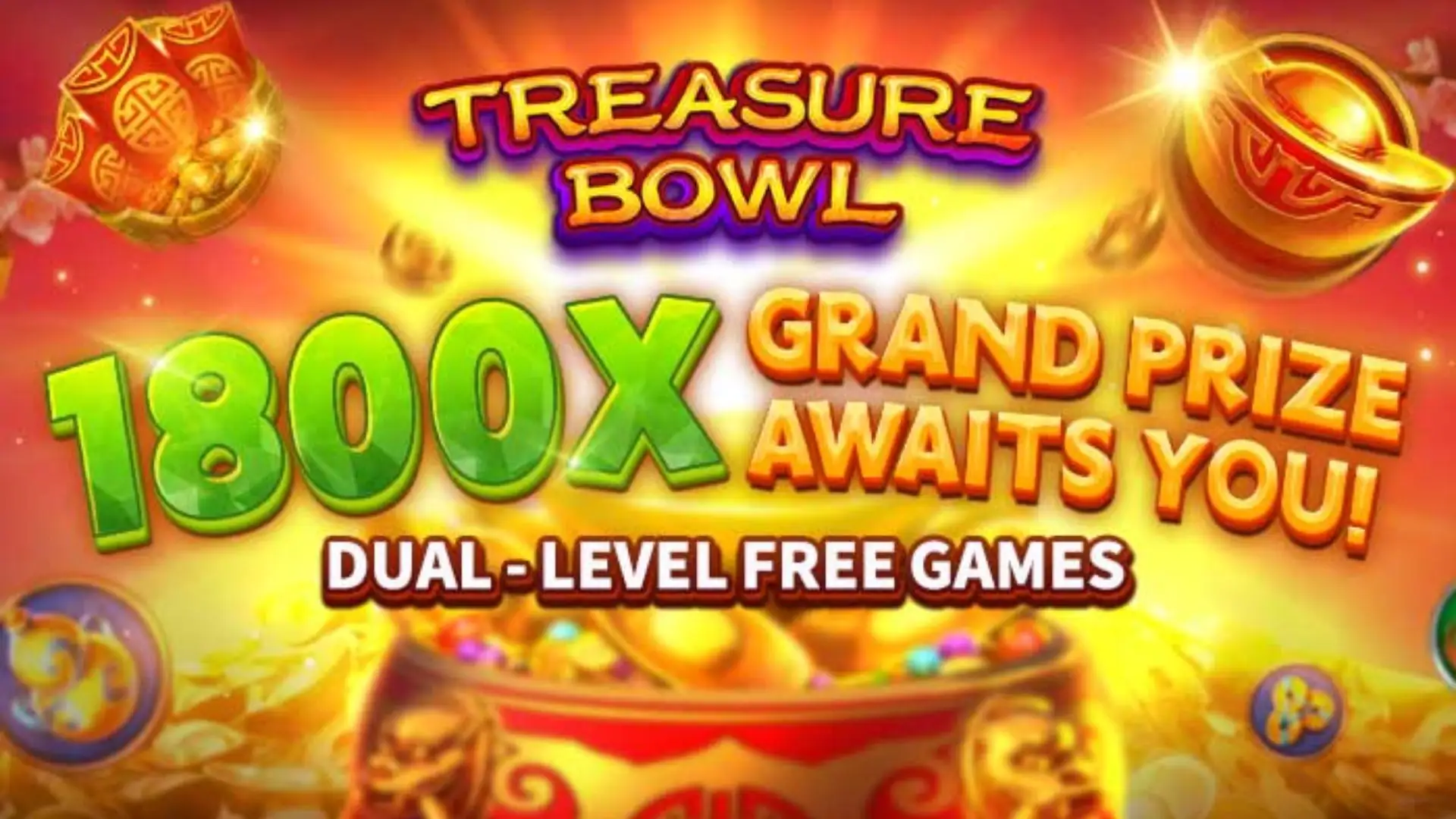 Multiplicadores Treasure Bowl winqqq - 7777x Máximo com Tigela Dourada